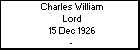 Charles William Lord